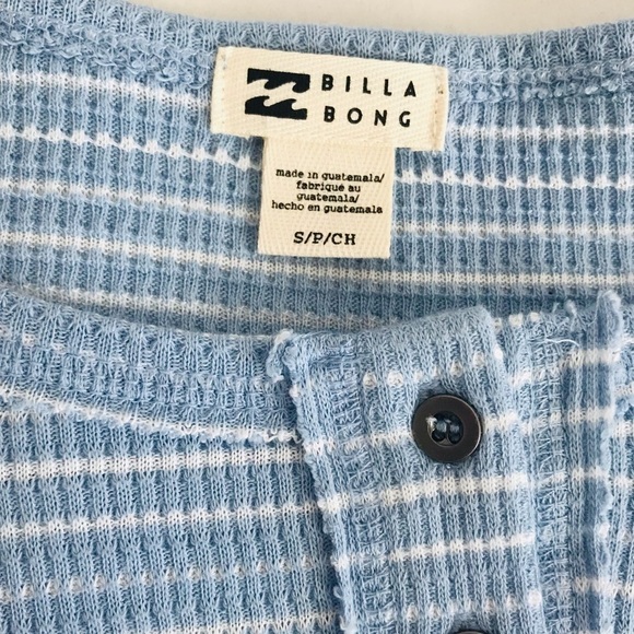 New! Billabong Any Day Thermal Ribbed Knit Oversized Long Sleeve Top - Picture 10 of 11